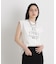 MINERALTEX(TM)ロゴプリントノースリーブTシャツ