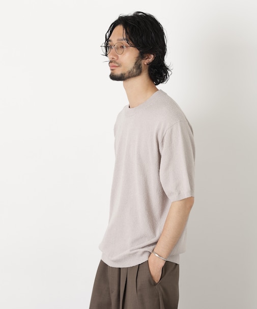 C/Ny ブークレ クルーネックニットTEE