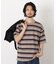 コーマコットンランダムボーダーTシャツ