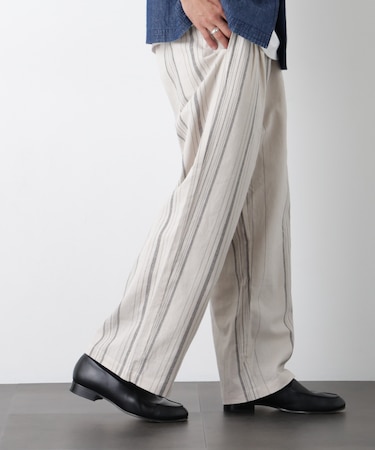 「FRENCH LINEN」 ストライプスラックス