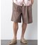 ｢FRENCH LINEN｣ ベルテッドワイドショーツ
