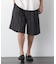 ｢FRENCH LINEN｣ ベルテッドワイドショーツ