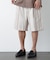 ｢FRENCH LINEN｣ ベルテッドワイドショーツ