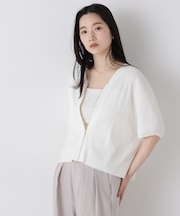 SUMMER VEIL KNIT ジップカーディガン