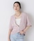 SUMMER VEIL KNIT ジップカーディガン