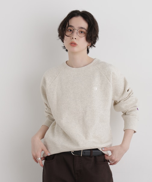 Champion／RAGLAN SLEEVE SWEATSHIRT
