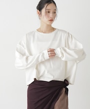 Hanes/1P SHIRO for HER クロップドワイドT