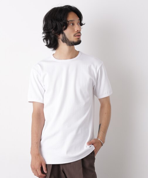 リブフライスTシャツ 半袖