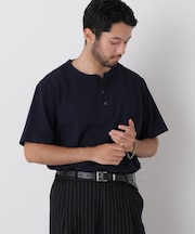 60サーフニットヘンリーTシャツ 半袖