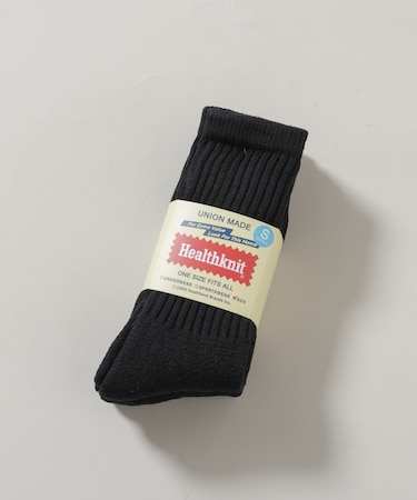 Healthknit/シンカーBLACK無地SOX 3足set
