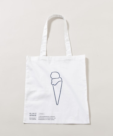 BIG BABY ICE CREAM×NANO universe スーベニアトートバッグ