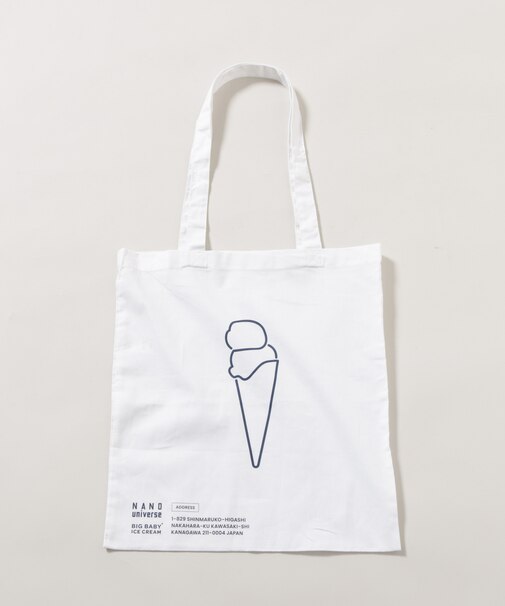 BIG BABY ICE CREAM×NANO universe スーベニアトートバッグ