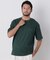リブボーダーポケットTシャツ 半袖