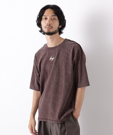 ワンポイントピグメントTシャツ 半袖