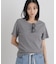 ラメリブカットクルーネックTシャツ