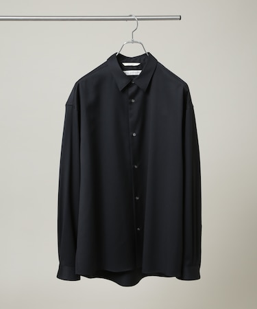 FARAH/別注 CANONICO Twill Black Shirt(セットアップ可)