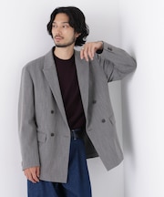 「DELEGANT」 ダブルブレストジャケット(セットアップ可)