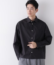 「James Fabric」 ボクシークロップドシャツブルゾン