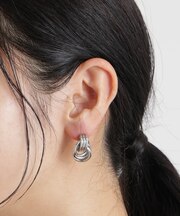 クロスリングピアス
