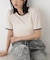 WEB限定／ベロアパイピングリンガーTシャツ