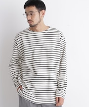 ボーダーバスクTシャツ 長袖