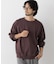 ソフトメランジクルーネックTシャツ 長袖