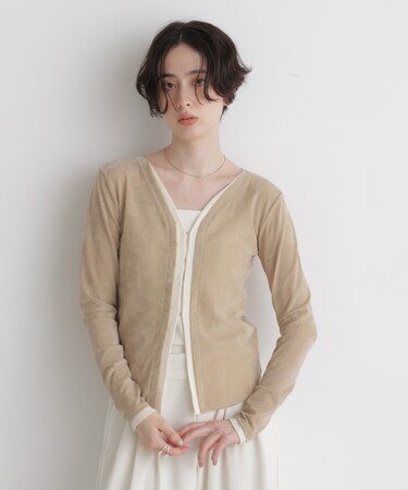 Robert P. Miller/別注 フロッキーメッシュカーデ