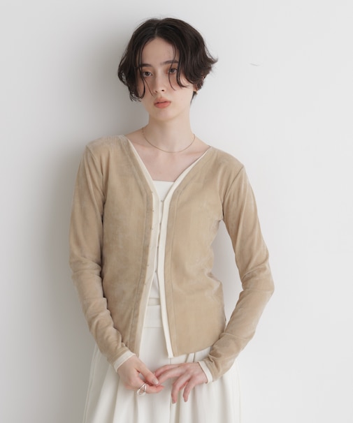 Robert P. Miller/別注 フロッキーメッシュカーデ