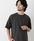 微起毛クロップドTシャツ 半袖