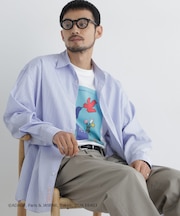 「OtoNANO」×SAVIGNAC レタードワイドシャツ