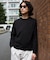 WEB限定／度詰めプレーティングクロップドTシャツ長袖