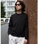 WEB限定／度詰めプレーティングクロップドTシャツ長袖