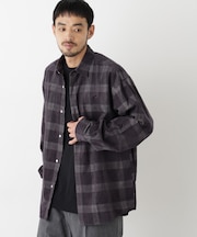 コーデュロイチェックシャツ