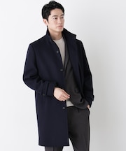 「NEW ON COAT」ウール/Nスタンドカラーコート
