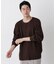 ヘヴィーワッフルクルーネックTシャツ 長袖