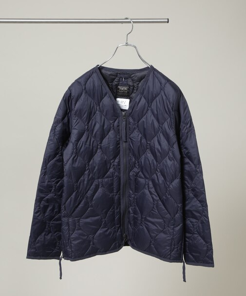 TAION／MILITARY W-ZIP V NECK DOWN JKT