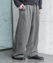 WEB限定／2タックワイドスウェットパンツ