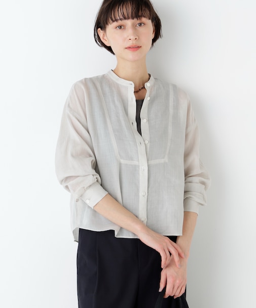 《名品 ／ 洗える ／ 4カラー展開》ラミーボザムシャツブラウス