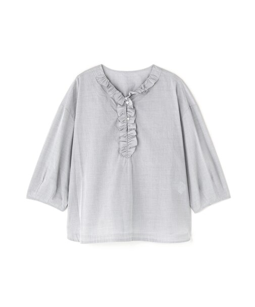 《大人気！追加入荷 ／ 洗える》ウォッシュドタイプライターフリルブラウス