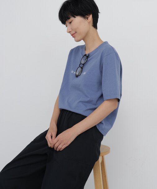 《4色展開》メッセージロゴTシャツ