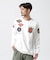《WEB&DEPOT限定》TOP GUN PATCHED L／S T-SHIRT ／ トップガン パッチド 長袖 Tシャツ ／ AVIREX