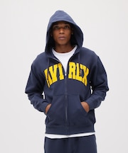 《DAILY／デイリー》ZIP UP SWEAT PARKA LOGO ／ ジップアップ スウェット パーカー ロゴ ／ AVIREX ／