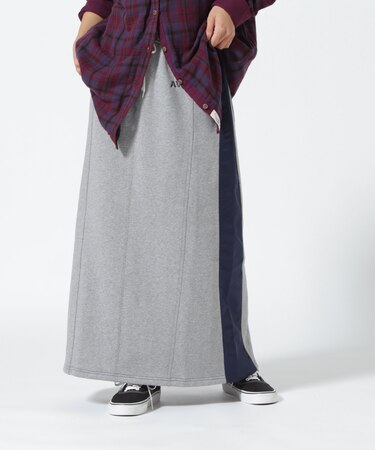 スウェットコンビロングスカート／ SWEAT COMBI LONG SKIRT