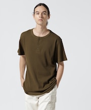 《DAILY/デイリー》S/S THERMAL HENLY TEE/半袖サーマル ヘンリーTシャツ