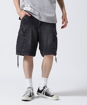 《WEB&DEPOT限定》M-65 FATIGUE DENIM SHORT PANTS / M-65 ファティーグ デニム ショートパンツ