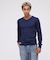 《DAILY》RIB L／S V-NECK T-SHIRT
