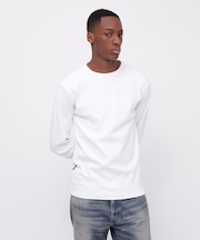 《DAILY/デイリー》RIB L/S CREW NECK T-SHIRT
