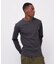 《DAILY／デイリー》RIB L／S CREW NECK T-SHIRT
