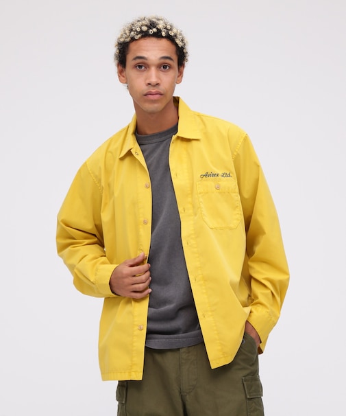 《WEB限定》FADED ONE POINT WORK SHIRT / フェイデッド ワンポイント ワークシャツ / AVIREX