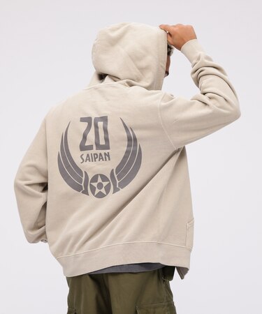 《WEB限定》FADE WASH ZIP UP PARKA "SAIPAN" / フェイドウォッシュ ジップアップパーカー "サイパン" /